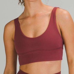Lululemon Align Reversible Bra *Light Support, A/B Cup Mulled Wine/Canyon Orange